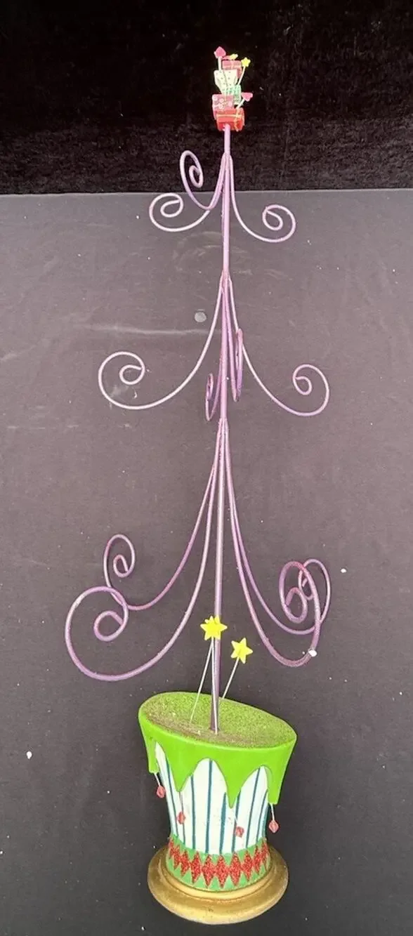 Dept 56 Christmas Krinkles Style Oh What Fun Mini Ornament Tree In Box!